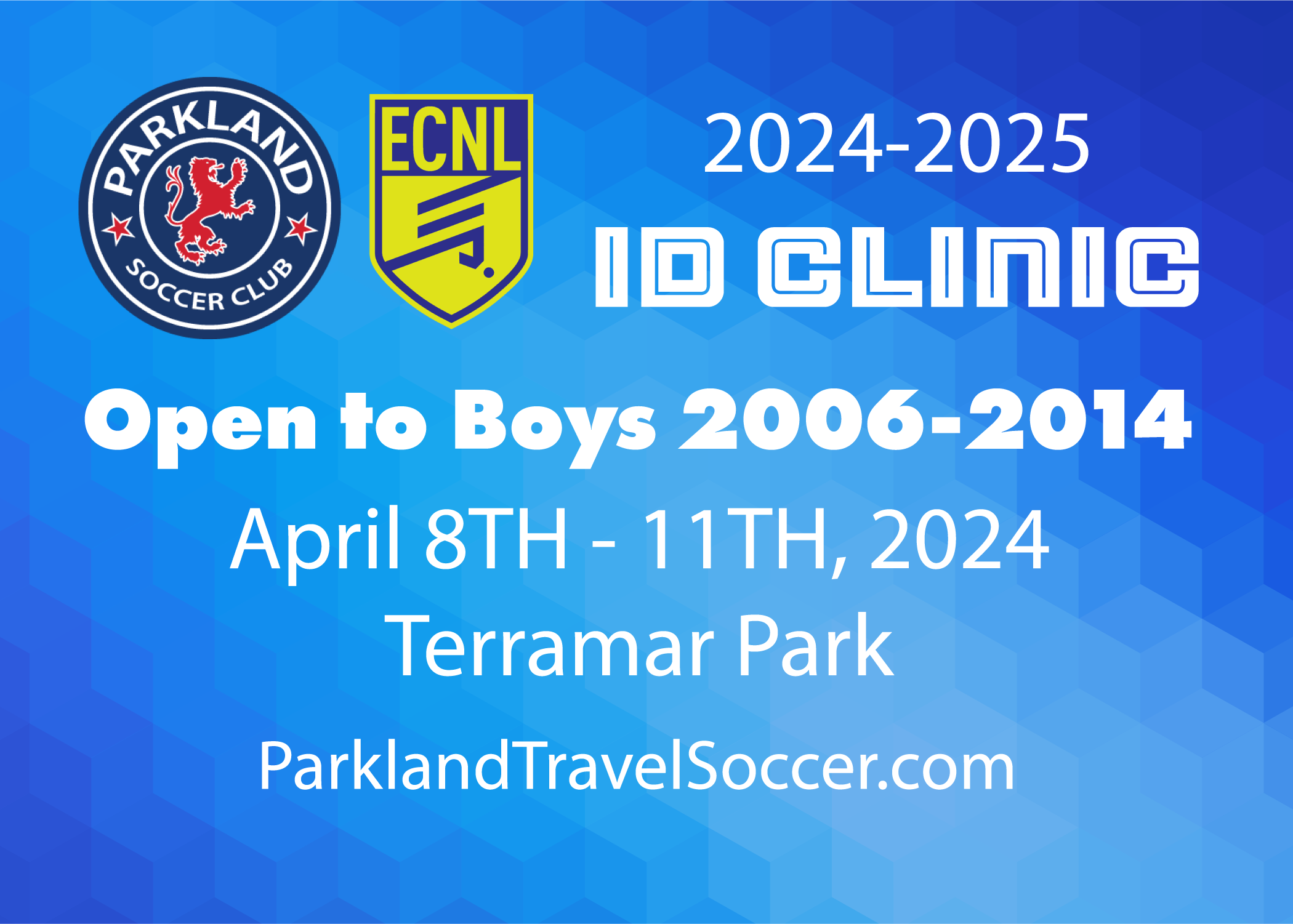 2024-2025 BOYS ECNL ID CAMP PRE-REGISTRATION NOW OPEN